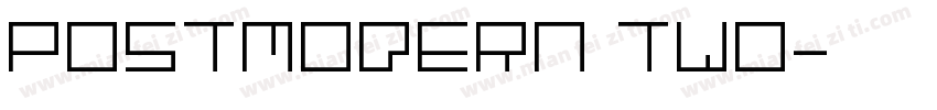 Postmodern Two字体转换